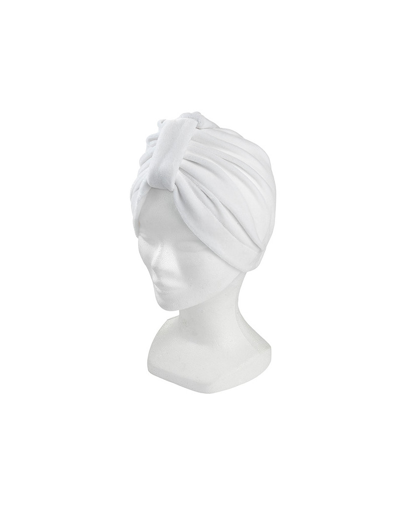 Gorro turbante blanco