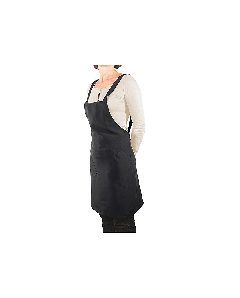 Delantal esteticista negro talla única