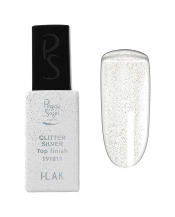 Top Coat Glitter silver  - 11ml