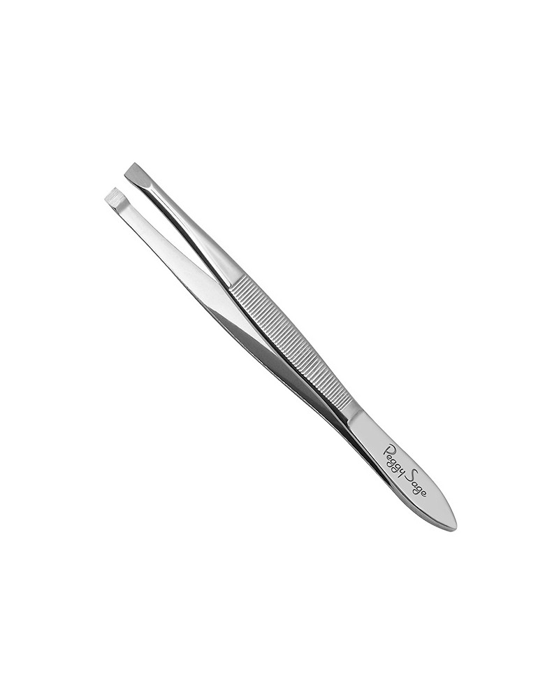 Pinza para epilar mordazas oblicuas flexibles 9 cm