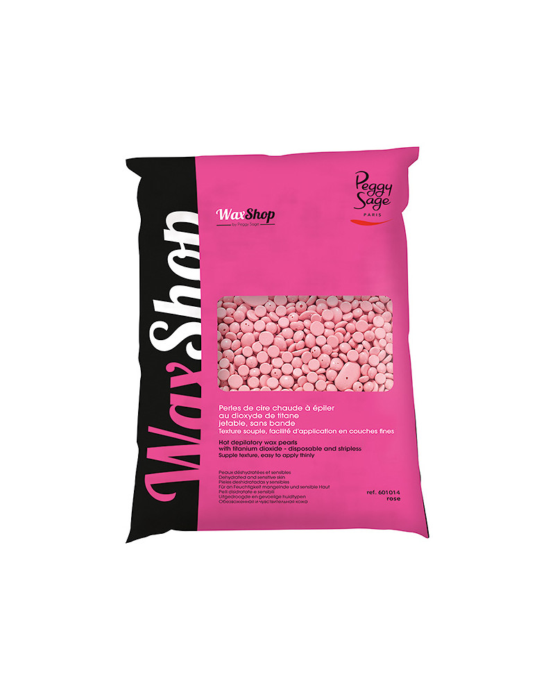 Perlas de cera depilatoria caliente 800g rose