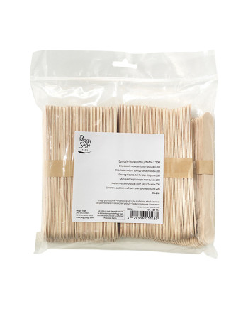 Espátula madera cuerpo desechable 15 cm x 200