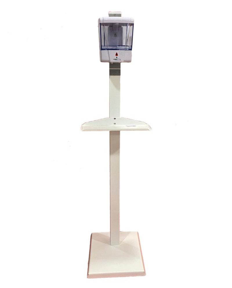SOPORTE PARA DISPENSADOR AUTOMATICO GEL HIDROALCOHOLICO (solo soporte, no incluye dosificador)