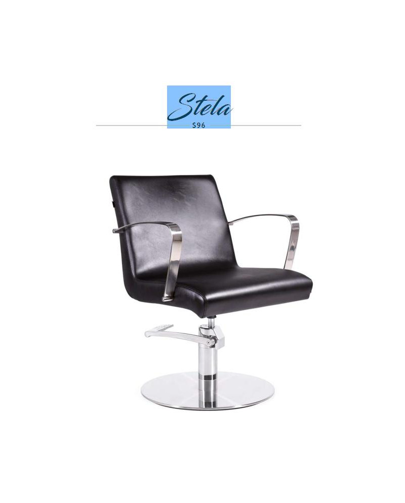SILLON STELA NEGRO PIE ALUMINIO BOMBA GAS B02