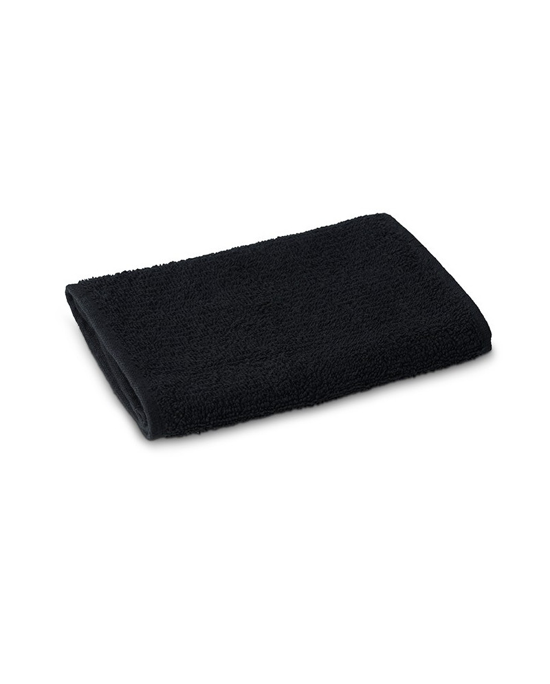 TOALLA 80%ALGODON RIZO NEGRA 400 50x95 