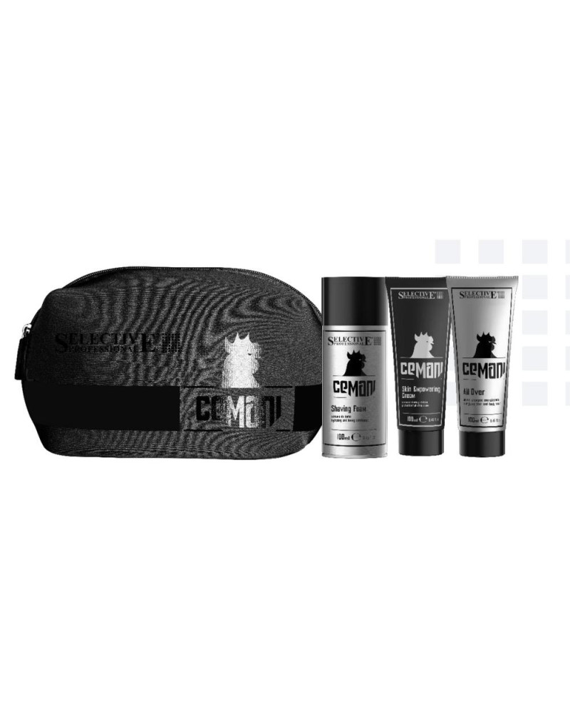 KIT CEMANI VIAJE ALL OVER + SKIN EMPOWERING CREAM + SHAVING FOAM