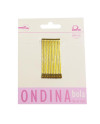 CARTON 12 CLIPS ONDINA BOLA BRONCE 50mm 1603