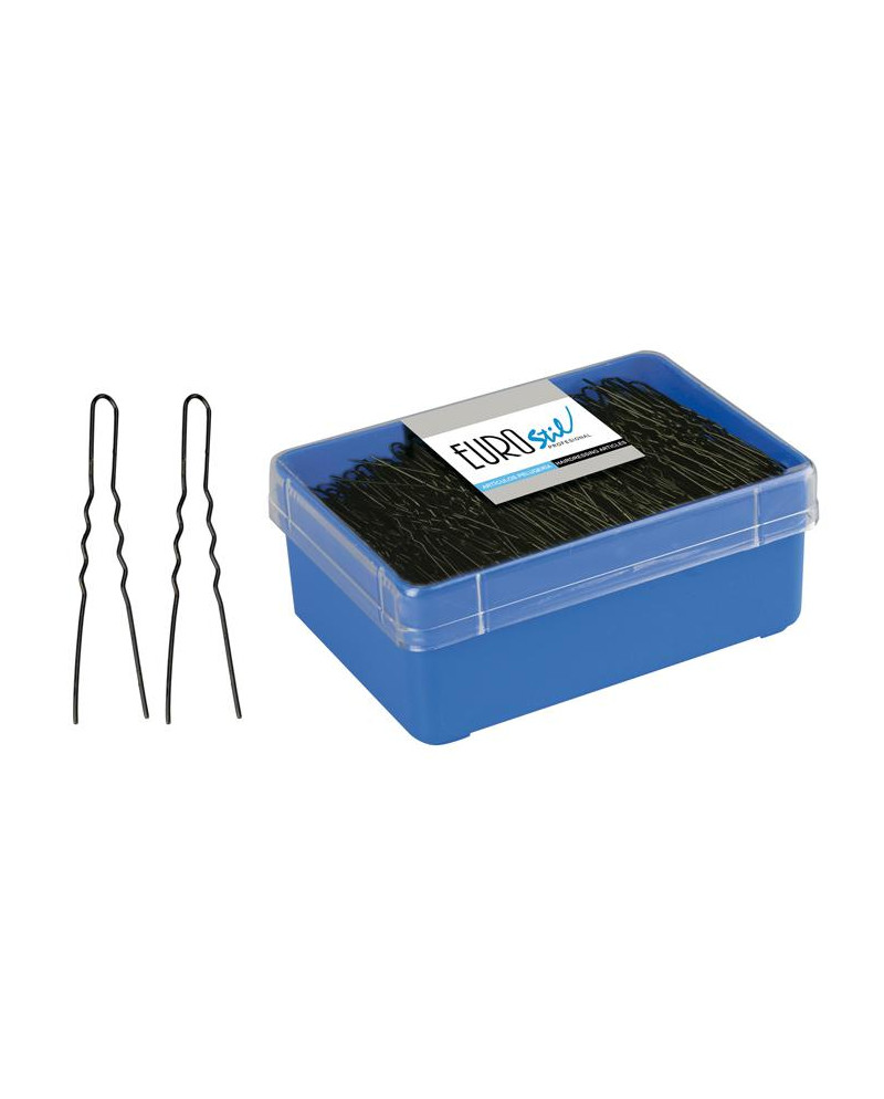 CAJA 400 HORQ. INVISIBLES NEGRAS 55MM. 1616/50 EUR