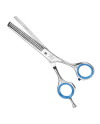 TIJERA ESCULPIR BRILLANTE DECORADA 5.5" COBALTO ACERO 03681