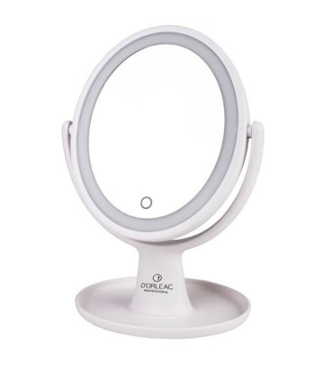 ESPEJO D'ORLEAC CON LUZ 2 CARAS, 5 AUMENTOS PIE