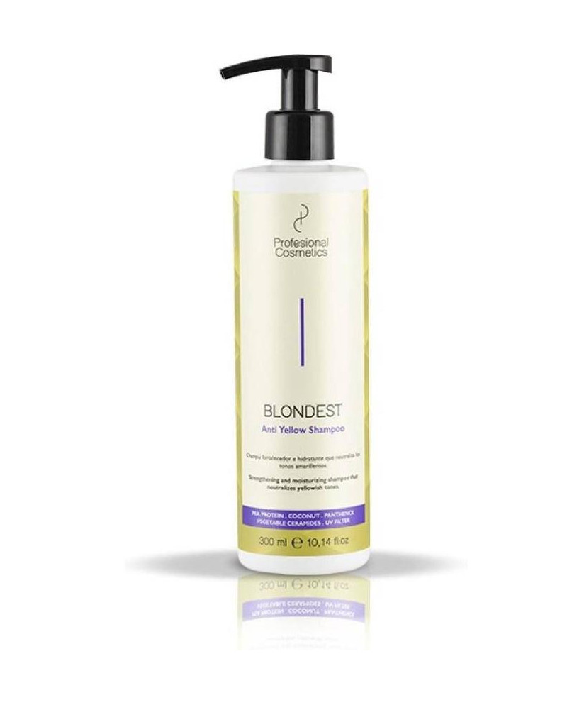 BLONDEST ANTI YELLOW CHAMPU ANTI AMARILLO 300 ML. PROFESIONAL COSMETICS