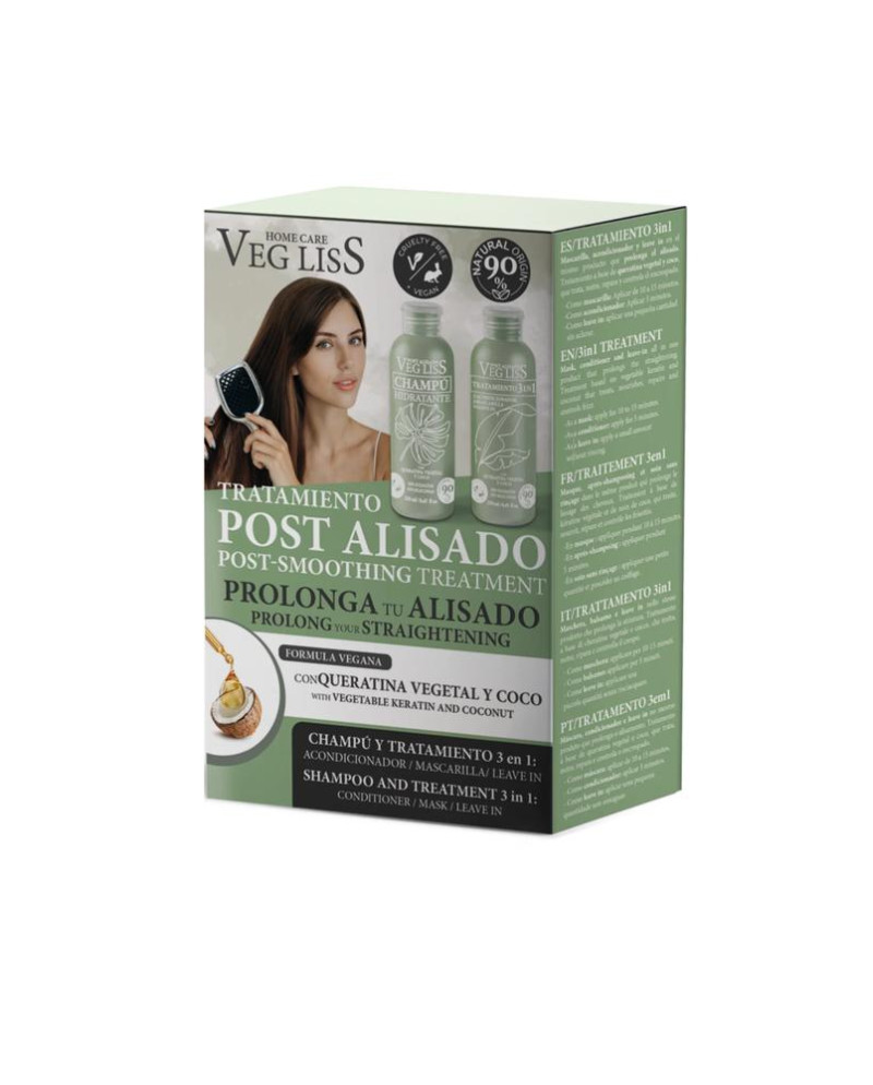VEGLISS TRATAMEINTO CUIDADO CASA 2 x 250 ML. CAHMPU + TRATAMIENTO 3 en 1
