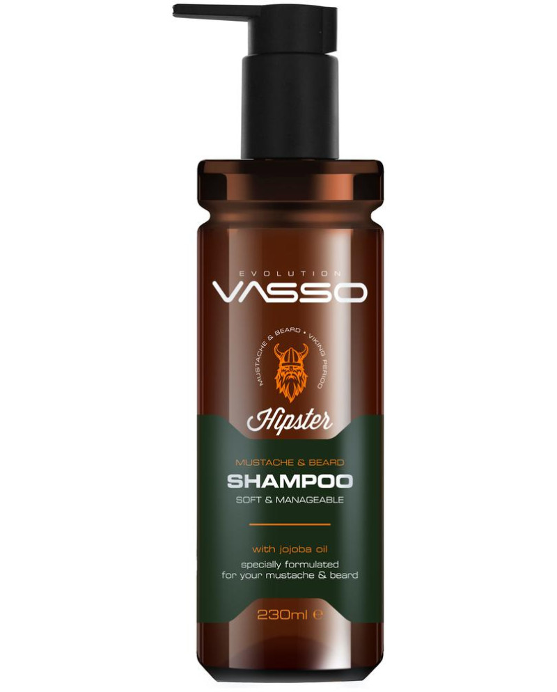 VASSO BEARD & MUSTACHE SHAMPOO 260ML