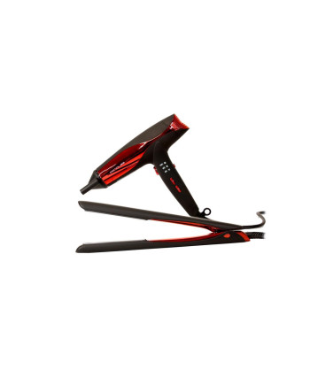 KIT PLANCHA CORIOLISS C5 BLACK RED + SECADOR WIND