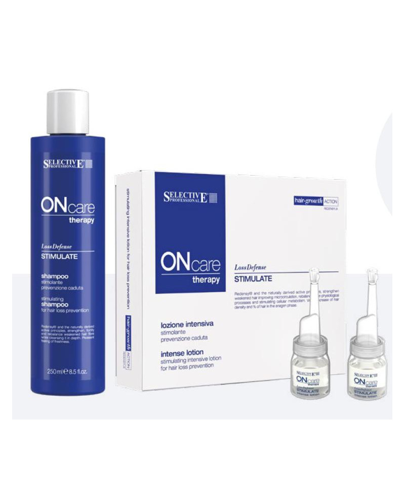 ONCARE KIT LOSS DEFENSE STIMULATE INTENSE LOTION 8x8 Ml+ CHAMPU STIMULATE 250 ML.