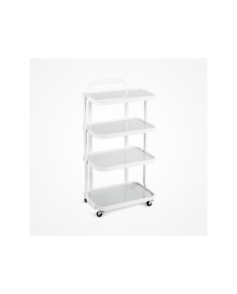 CARRITO AUXILIAR 4 ESTANTES CRISTAL LILA 