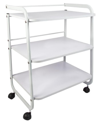 MESA AUXILIAR CON RUEDAS 3 ESTANTES ETECMED